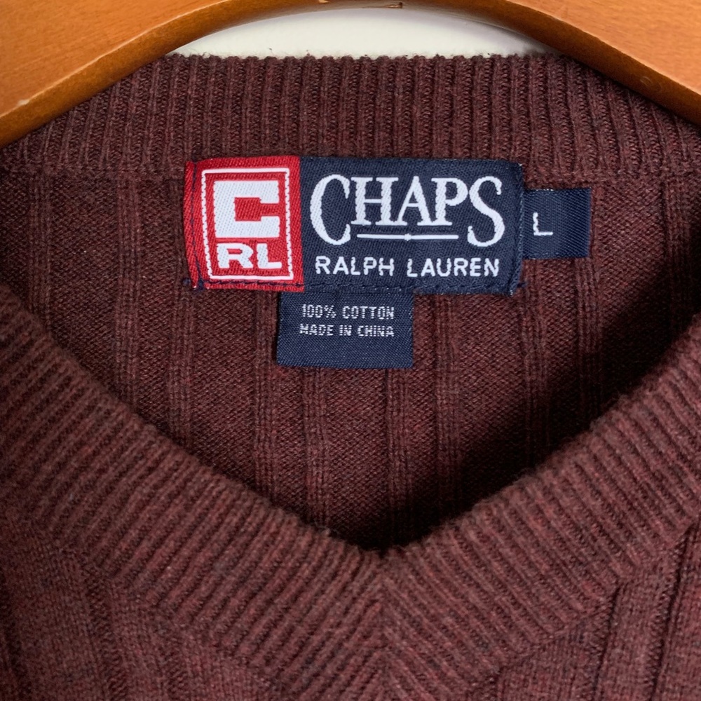 🌸 CHAPS RALPH LAUREN V-Neck Sweater - Picture 4 of 8